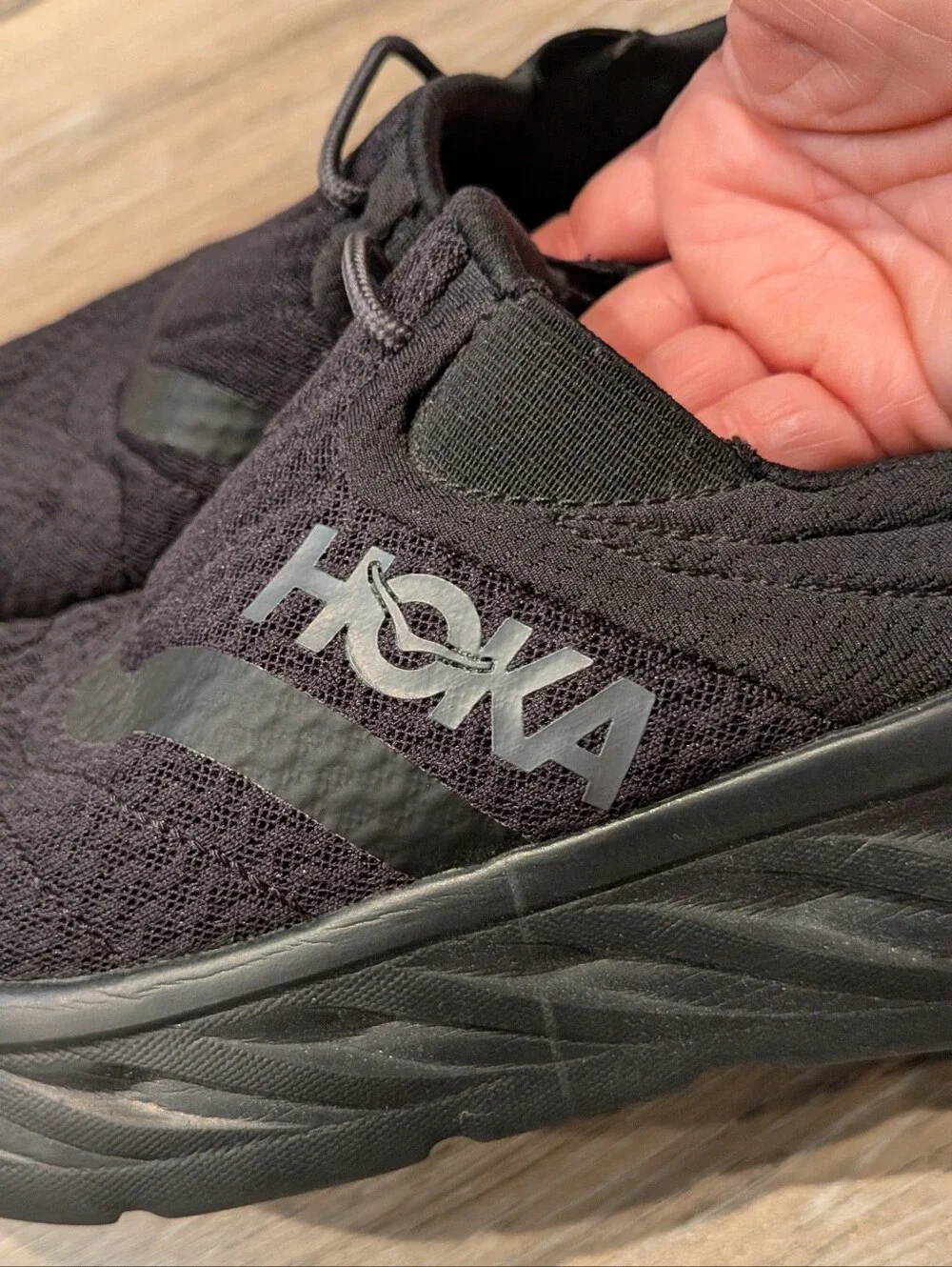 Hoka One One Size 10 Black Hoka Ora Recovery Laceless Slip On Shoes